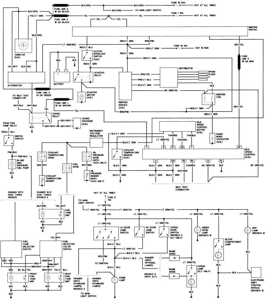 1986 Ford Bronco Ii Wiring Diagram