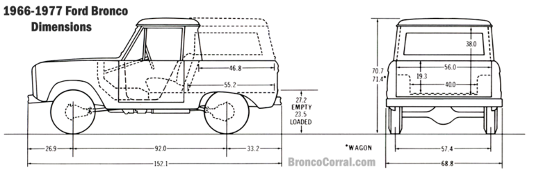 Ford bronco чертеж